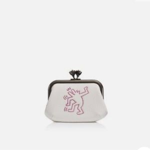 Coach 1941 X Keith Haring Dancing Dog Glitter Motif Coin Pouch